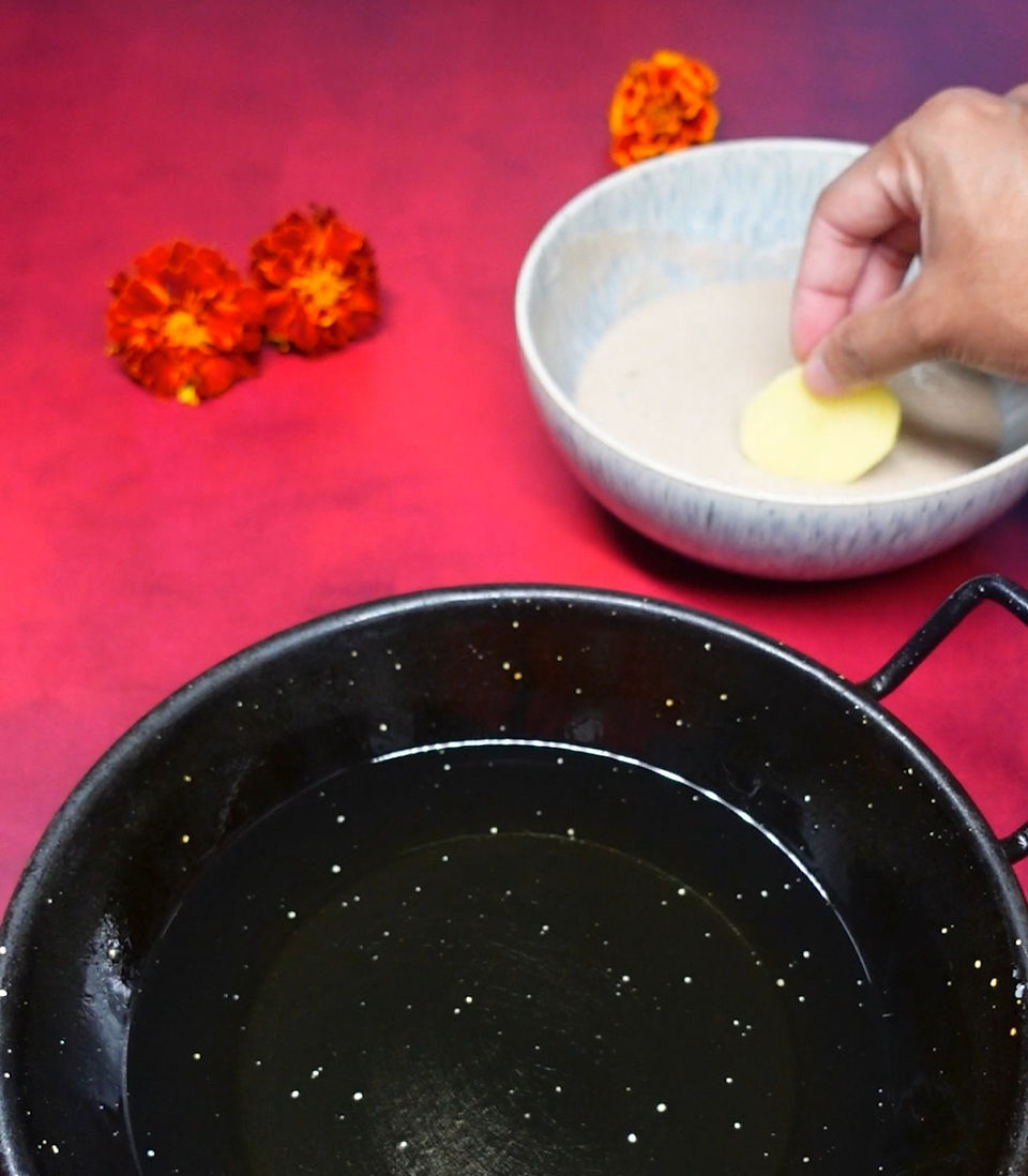 rajagira amaranth flour farali bhajiya pakora recipe