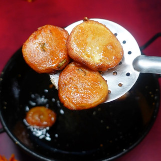 rajagira amaranth flour farali bhajiya pakora recipe