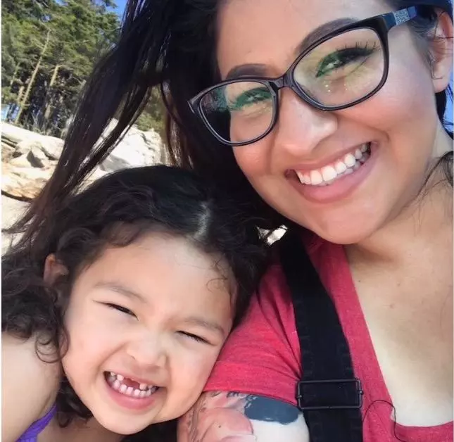 Vanessa Con (right) with her daughter.