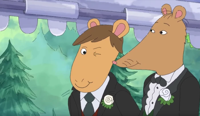 Mr. Ratburn gets married in the latest episode of Arthur. (PBS)