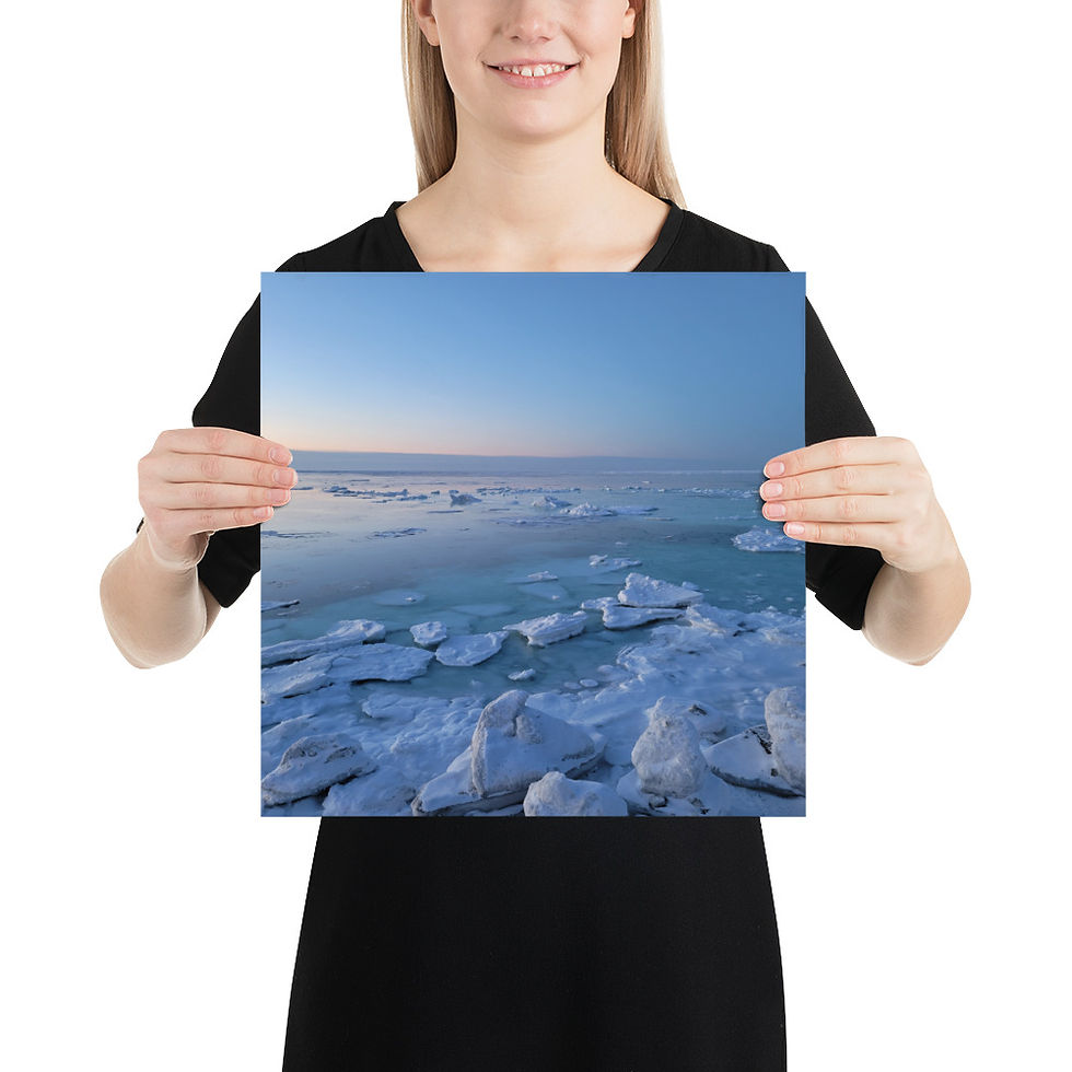 Miniature : L'hiver bleu - papier mat