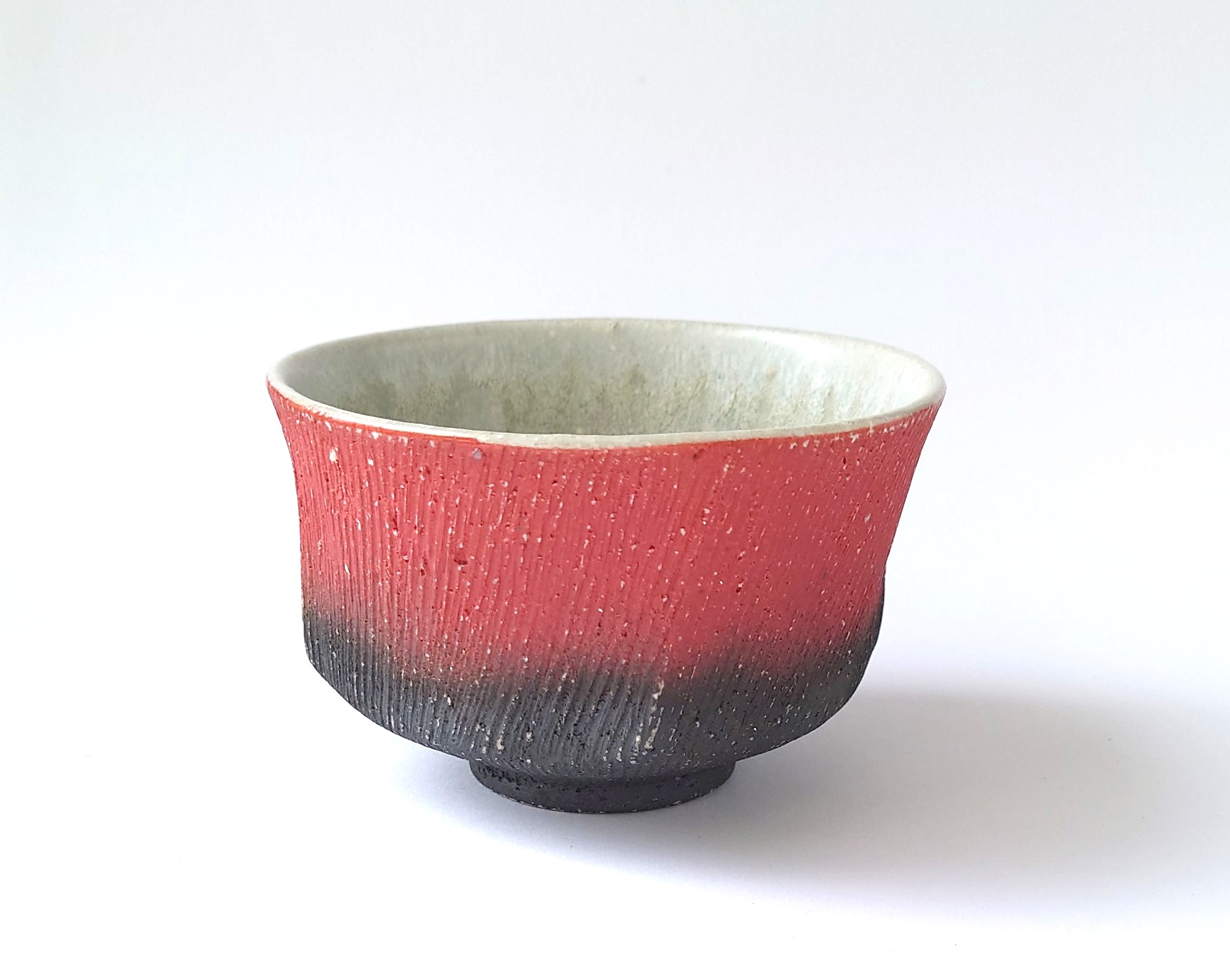 紅色彩茶碗