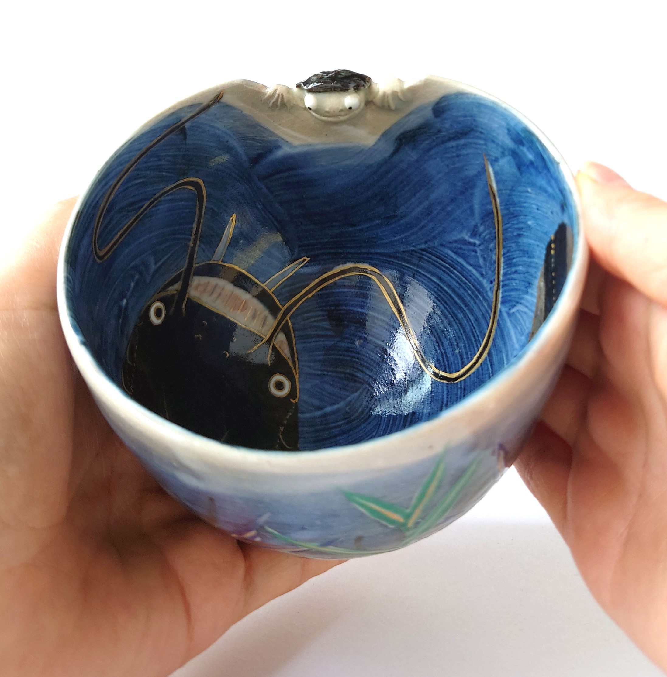 河童鯰 茶碗