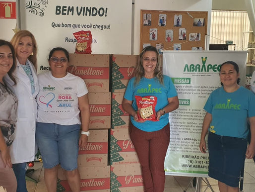 Ribeirão Preto – Ação Social Alcides Marques Oliveira realiza a doação de 130 panetones para a ABRAPEC!