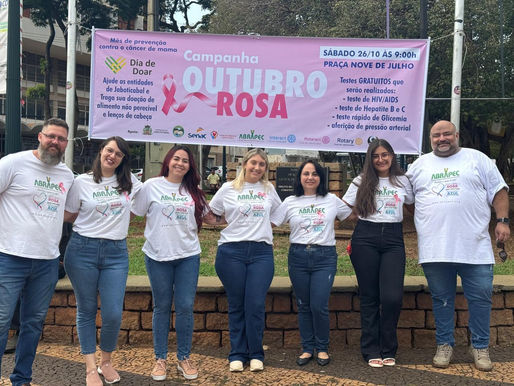 Jaboticabal–Por mais um ano consecutivo, ABRAPEC participa de ação alusiva ao Outubro Rosa.
