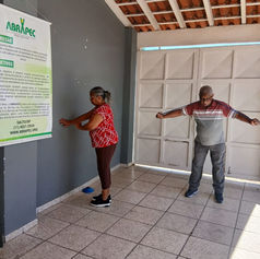 Salto – Atendidos pela ABRAPEC participam de aula funcional.