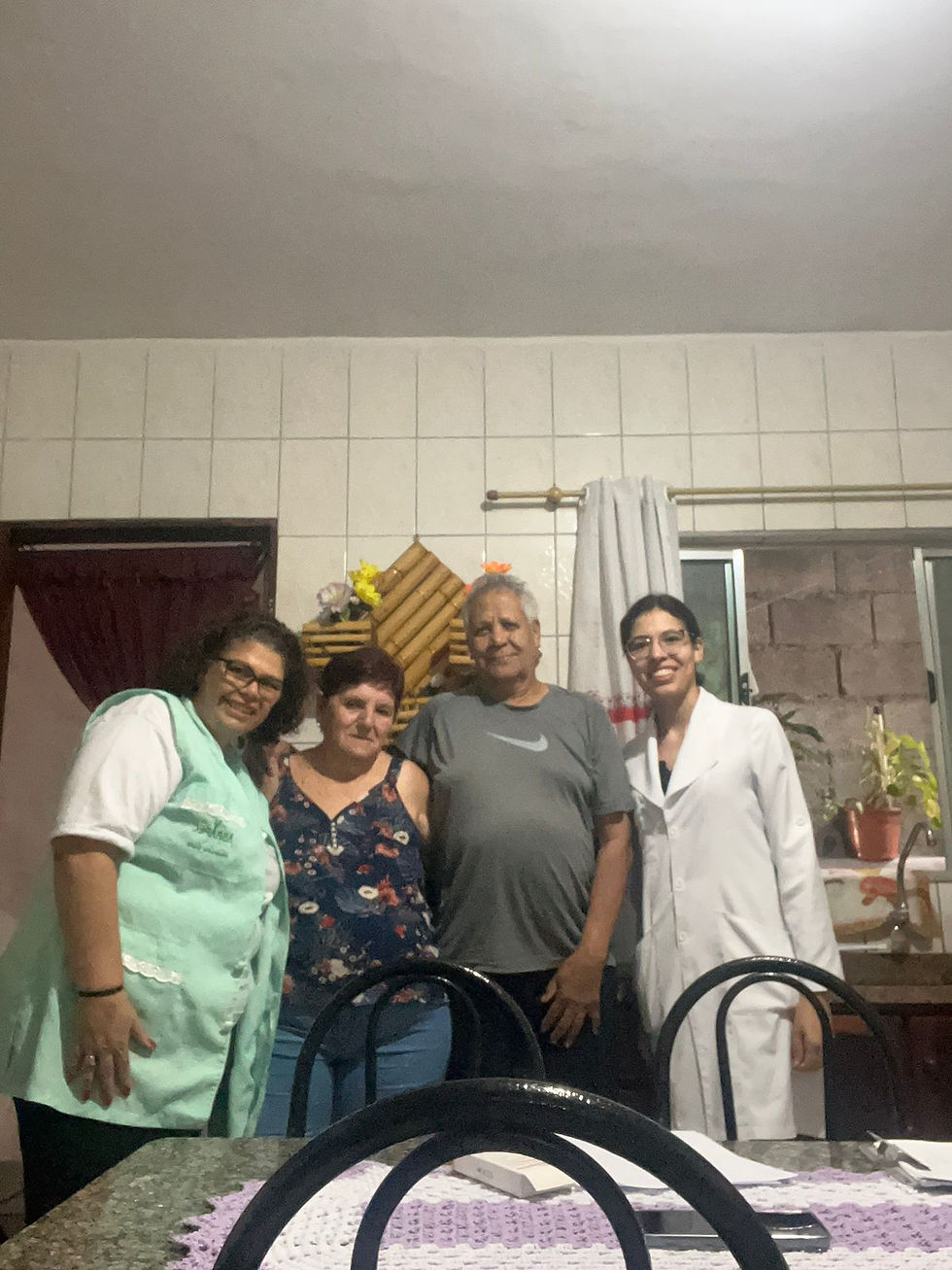 Jundiaí – A importância do atendimento domiciliar da ABRAPEC a paciente em tratamento de câncer de pele.