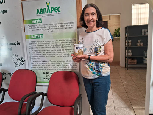 Ribeirão Preto – “Agradeço muito pelo apoio e o carinho que recebo de todos aqui na associação.” relata atendida pela ABRAPEC.