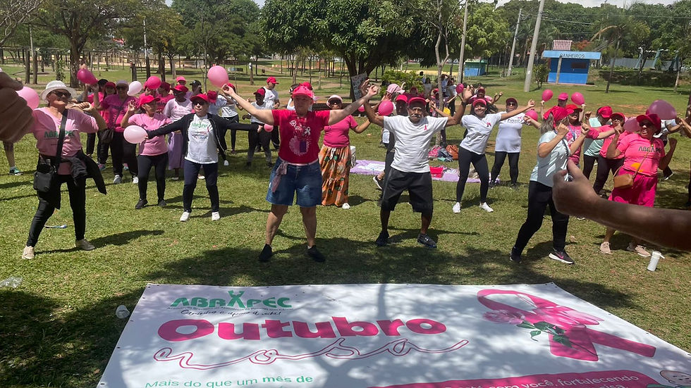 Taguatinga – ABRAPEC promove caminhada do Outubro Rosa no Taguaparque em prol da conscientização sobre o câncer de mama.