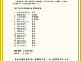 2025年度香港復康力量董事會就職通告