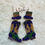 Thumbnail: Mardi Gras Flame Cowboy Boot Earrings