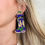 Thumbnail: Mardi Gras Flame Cowboy Boot Earrings