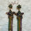 Thumbnail: Mardi Gras Gem Stone Tassel Earrings