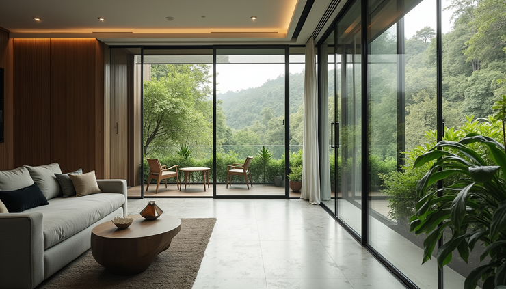 High angle view of a modern Filipino home with strategic window placement and green buffer zones