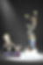 Trophies with text: Haunting on Main 2025 and Leading Cheerleader award. Trophies.