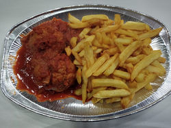 Boulettes sauce tomate de la friterie Th