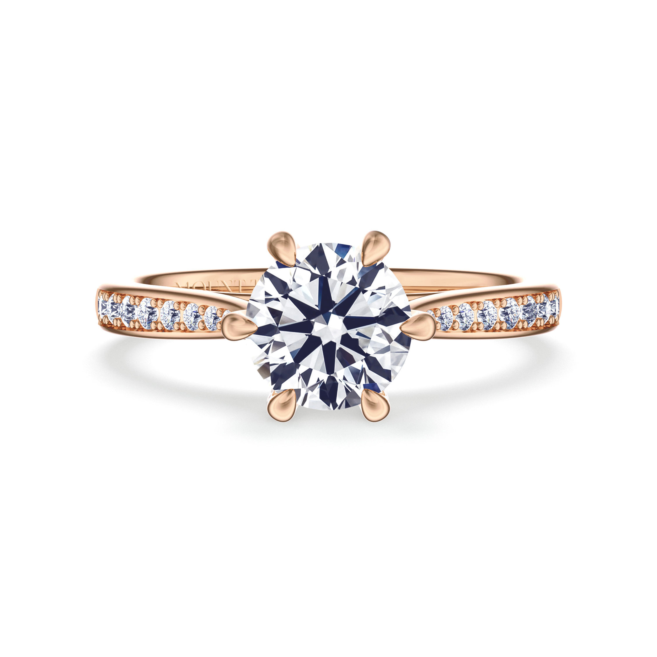 Lumière Collection|Graceful Simple 6-Prong Engagement Diamond Ring