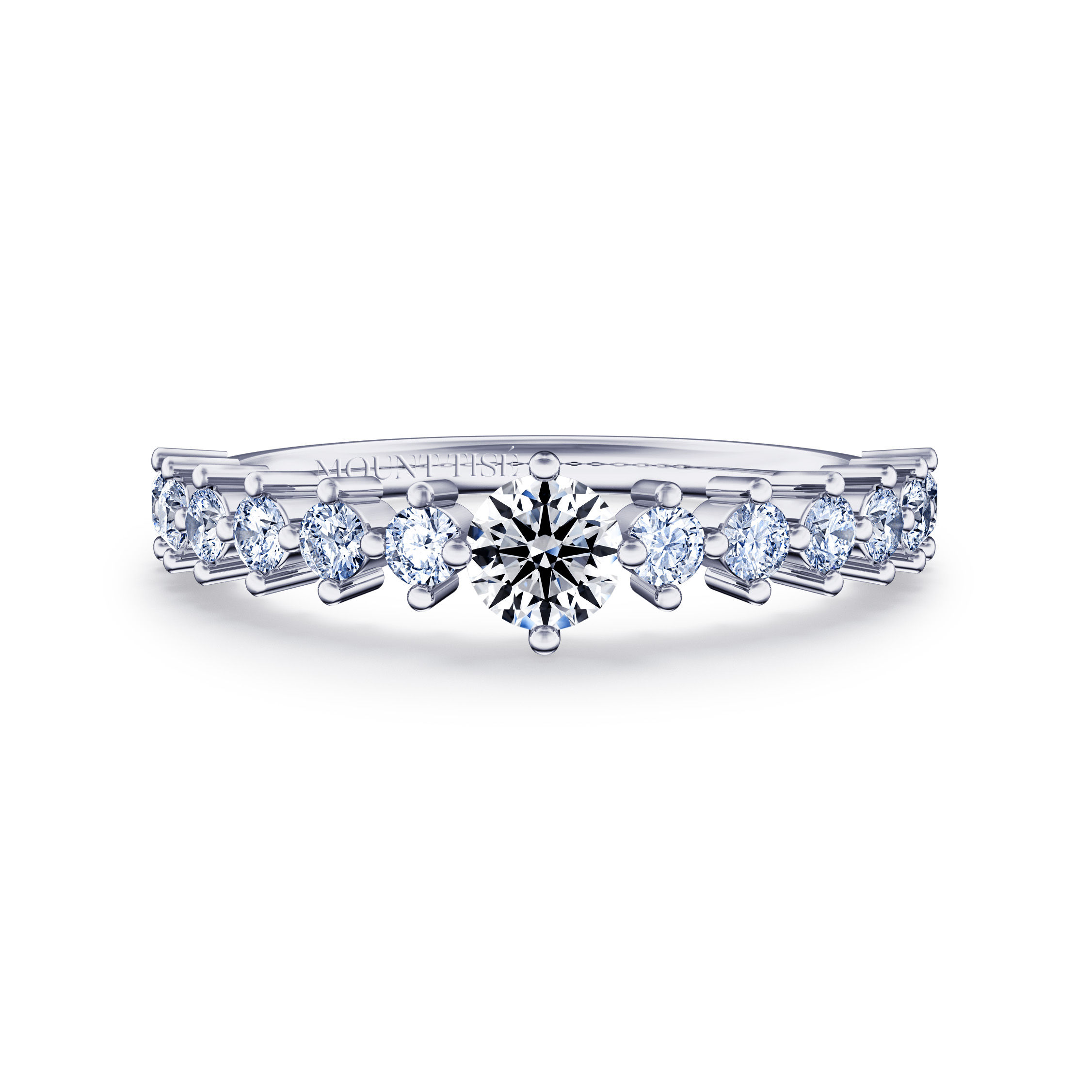 Voie Lactée Collection|Graceful Delicate Round Cut Anniversary Ring