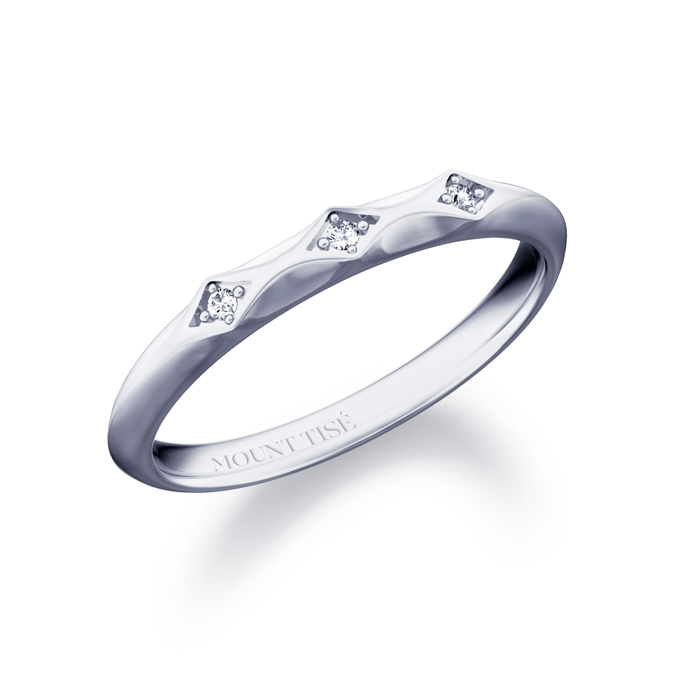 Women's Rings·Wedding Rings|Classy Rhombic Lines Women's Wedding Ring