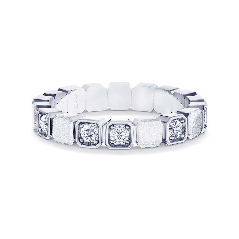 Thumbnail: Women's Ring·Wedding Rings|Modern Sandblast 6-Prong Women's Wedding Ring WG