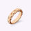 Thumbnail: Unique Braided Pattern Bezel Men's Ring | 18K Rose Gold