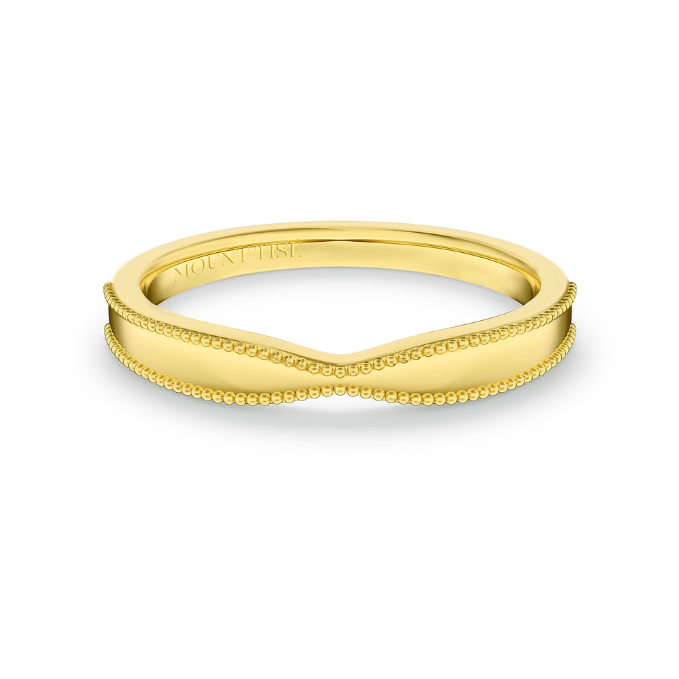 Men's Rings · Wedding Rings|Vintage Milgrain Wavy Shank Wedding Ring