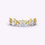 Thumbnail: Vintage Dainty Grass Blade Diamond Eternity Ring | 18K Yellow Gold