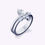 Thumbnail: Split Shank Crown Marquise Diamond Engagement Ring| 18K White Gold | Platinum