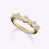 Thumbnail: Vintage Dainty Grass Blade Diamond Eternity Ring | 18K Yellow Gold