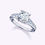 Thumbnail: Chic Classic 4-Prong Cushion Engagement Ring|18K White Gold | Platinum