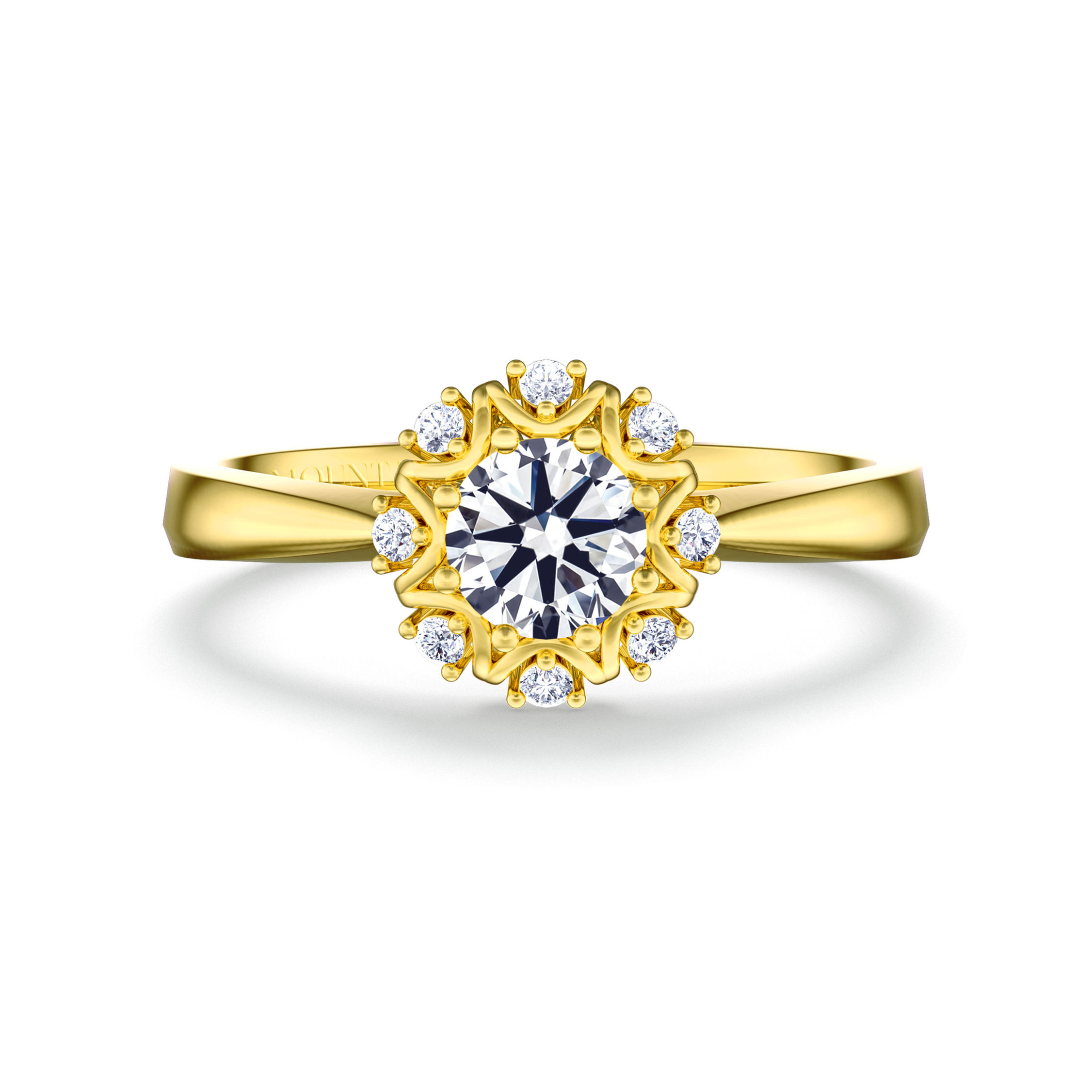 Valse Viennoise Collection|Eternal Hydrangea Engagement Diamond Ring