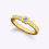 Thumbnail: Modern Sleek Bezel Diamond Engagement Ring | 18K Yellow Gold