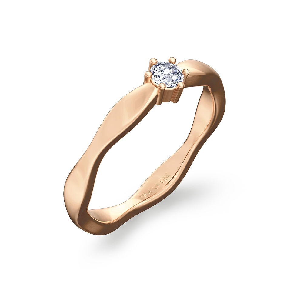 Thumbnail: Women's Ring·Wedding Rings|Wavy Shank 6-Prong Women's Wedding Ring RG