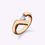 Thumbnail: Open-Band Tension Set Trilliant Cut Engagement Ring | 18K Rose Gold