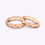 Thumbnail: Unique Braided Pattern Bezel Matching Couple Ring | 18K Rose Gold
