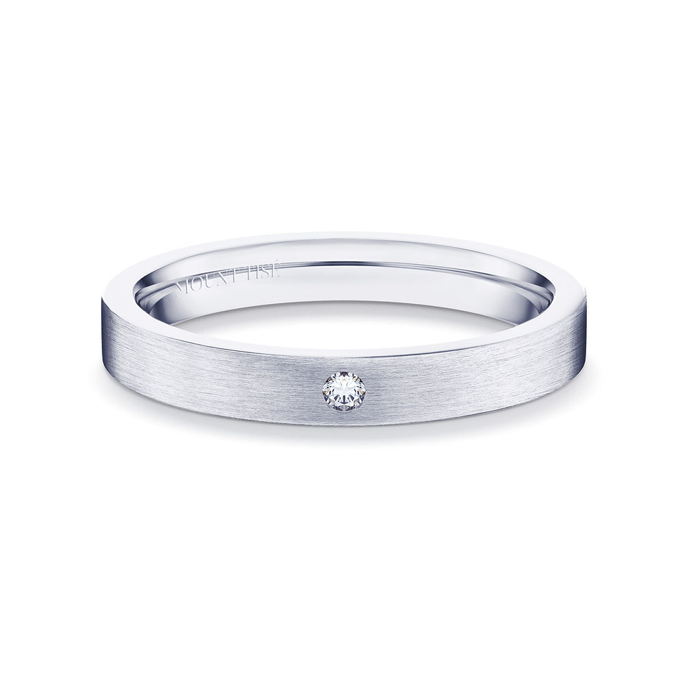 Thumbnail: Women's Ring·Wedding Rings| Simple Brushed Women's Wedding Ring WG