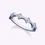 Thumbnail: Vintage Dainty Milgrain Round Enternity Ring| 18K White Gold | Platinum
