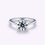 Thumbnail: Chic Solitaire 4-Prong Diamond Engagement Ring | 18K White Gold | Platinum