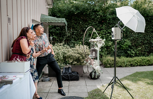 Fotobox Photobooth bei einer hochzeit in Bern