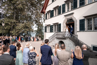 Apero nach der Hochzeit im Landhaus des Seminarhotel Bocken