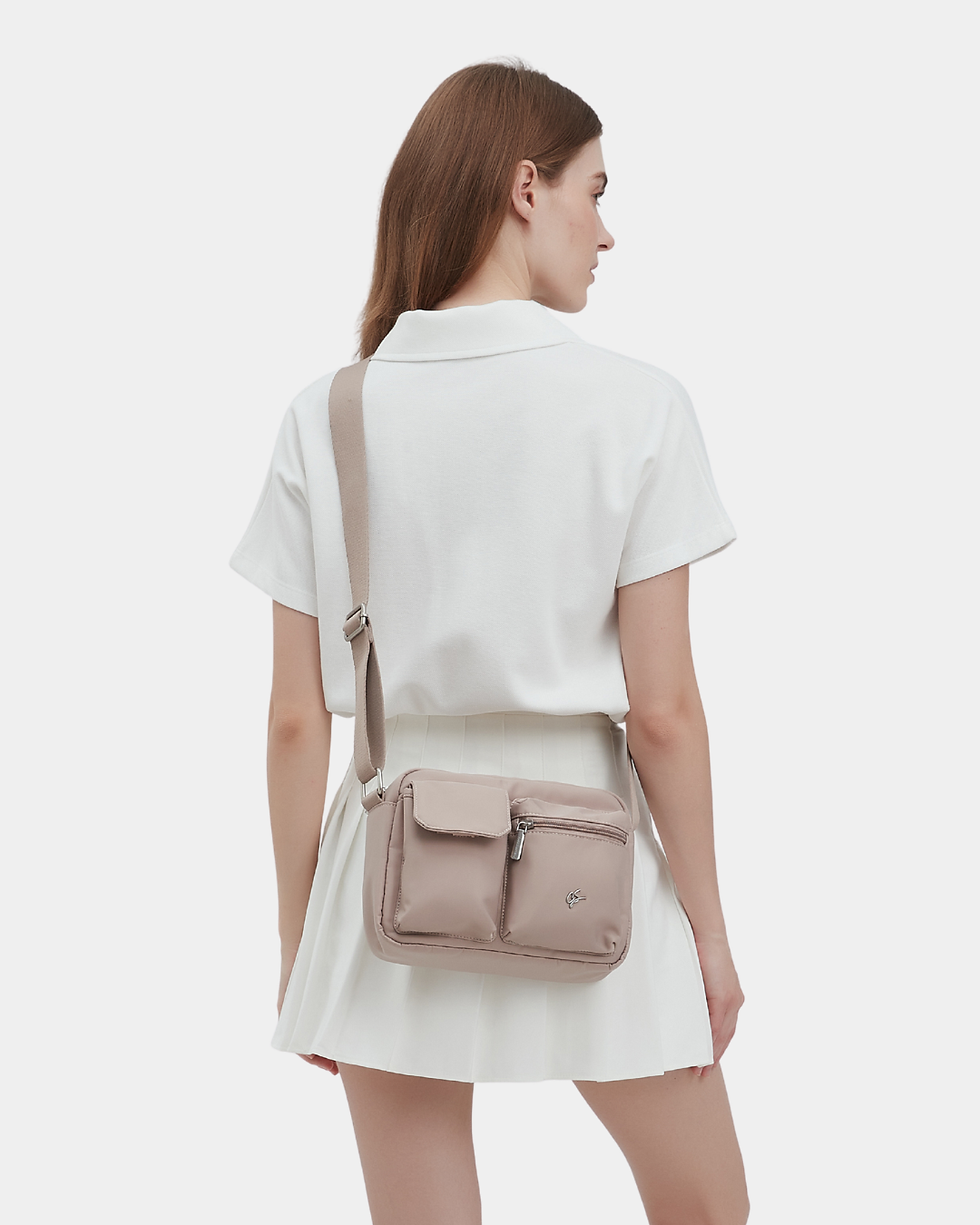 Thumbnail: Zeon Nylon Sling Bag (Rose)