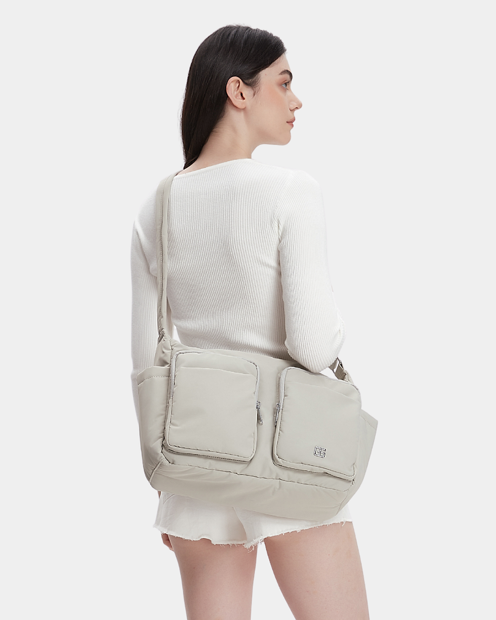 Thumbnail: Mylah Nylon Puffer Sling Bag (Color X)
