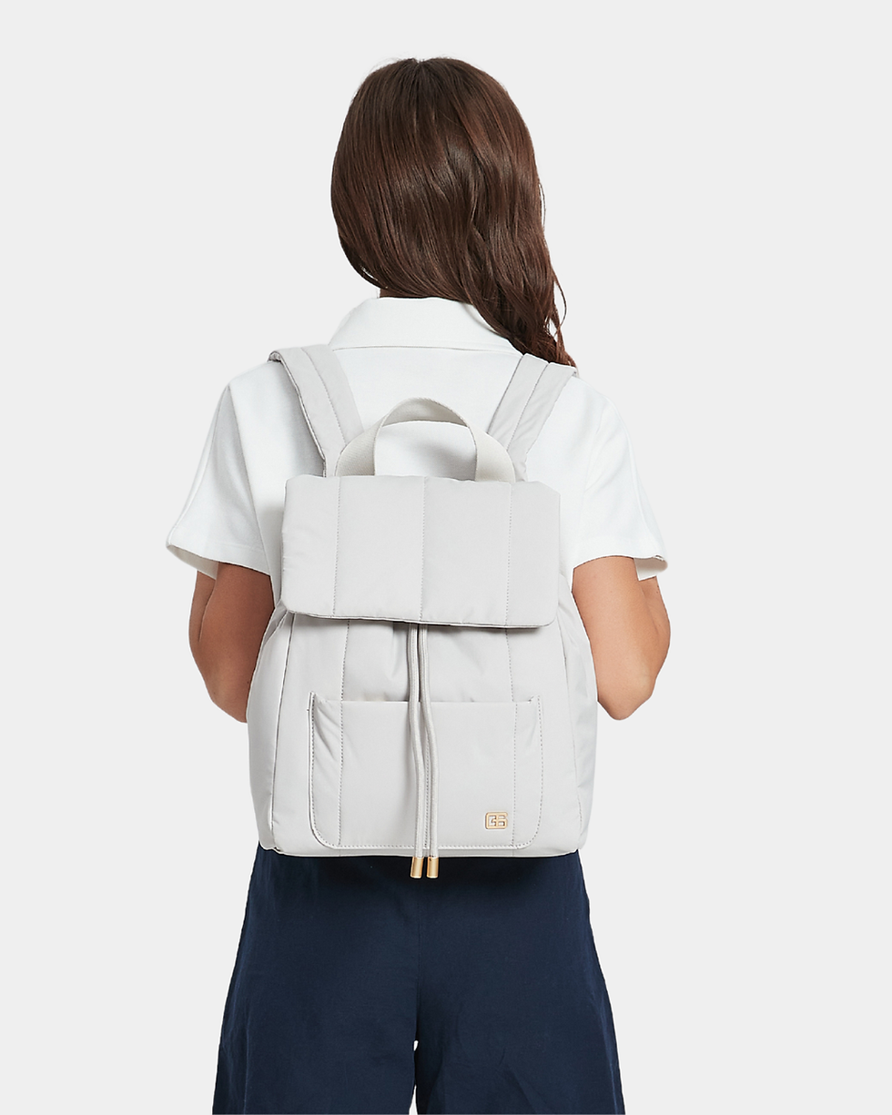 Thumbnail: Leonda Puffer New Nylon Backpack (Ash Grey)