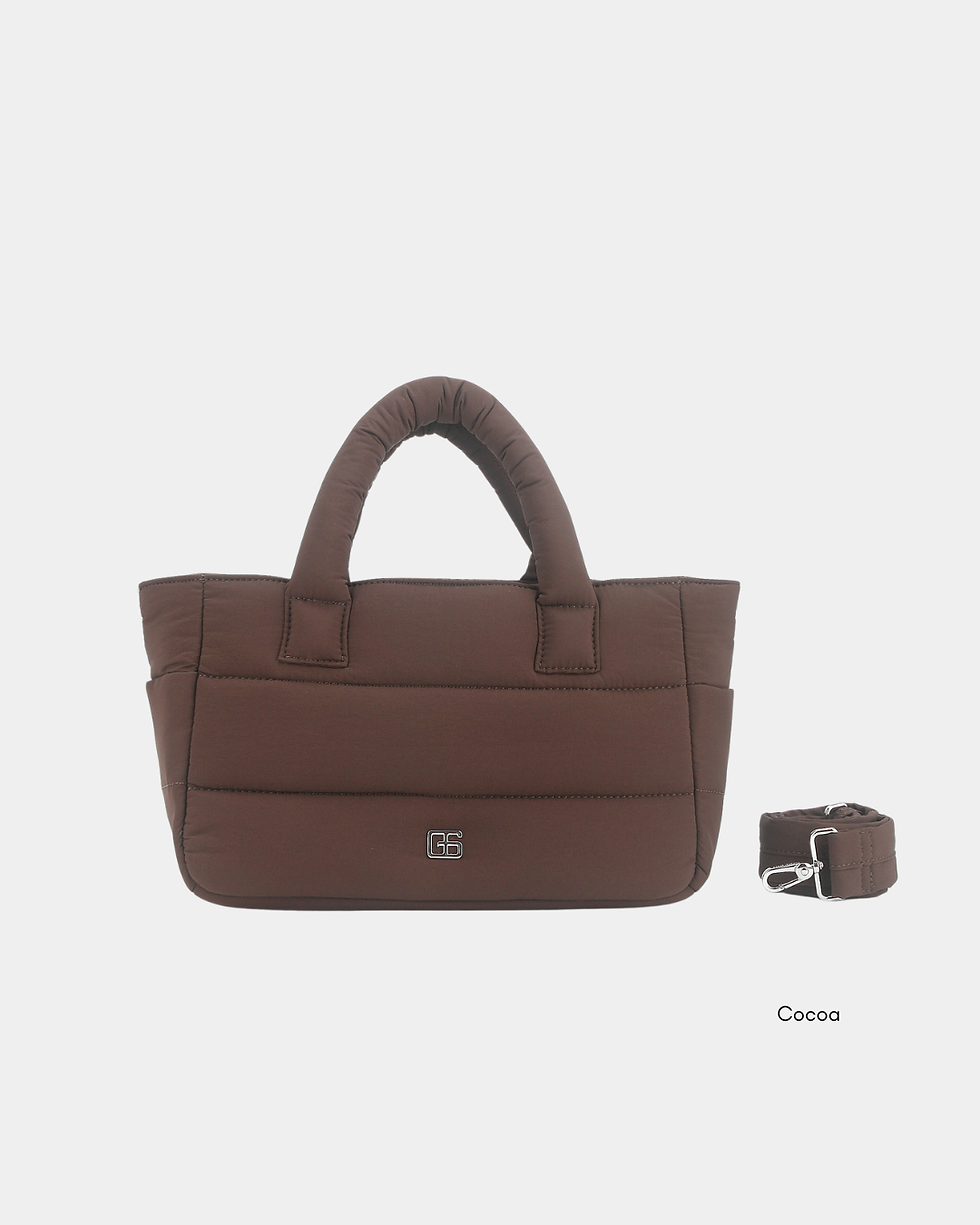 Thumbnail: Novella Puffer Sling Bag (Cocoa)