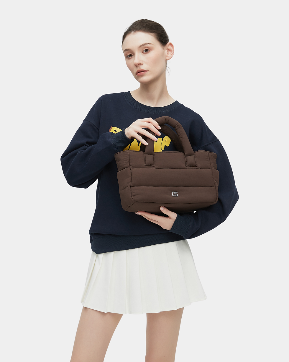 Thumbnail: Novella Puffer Sling Bag (Cocoa)