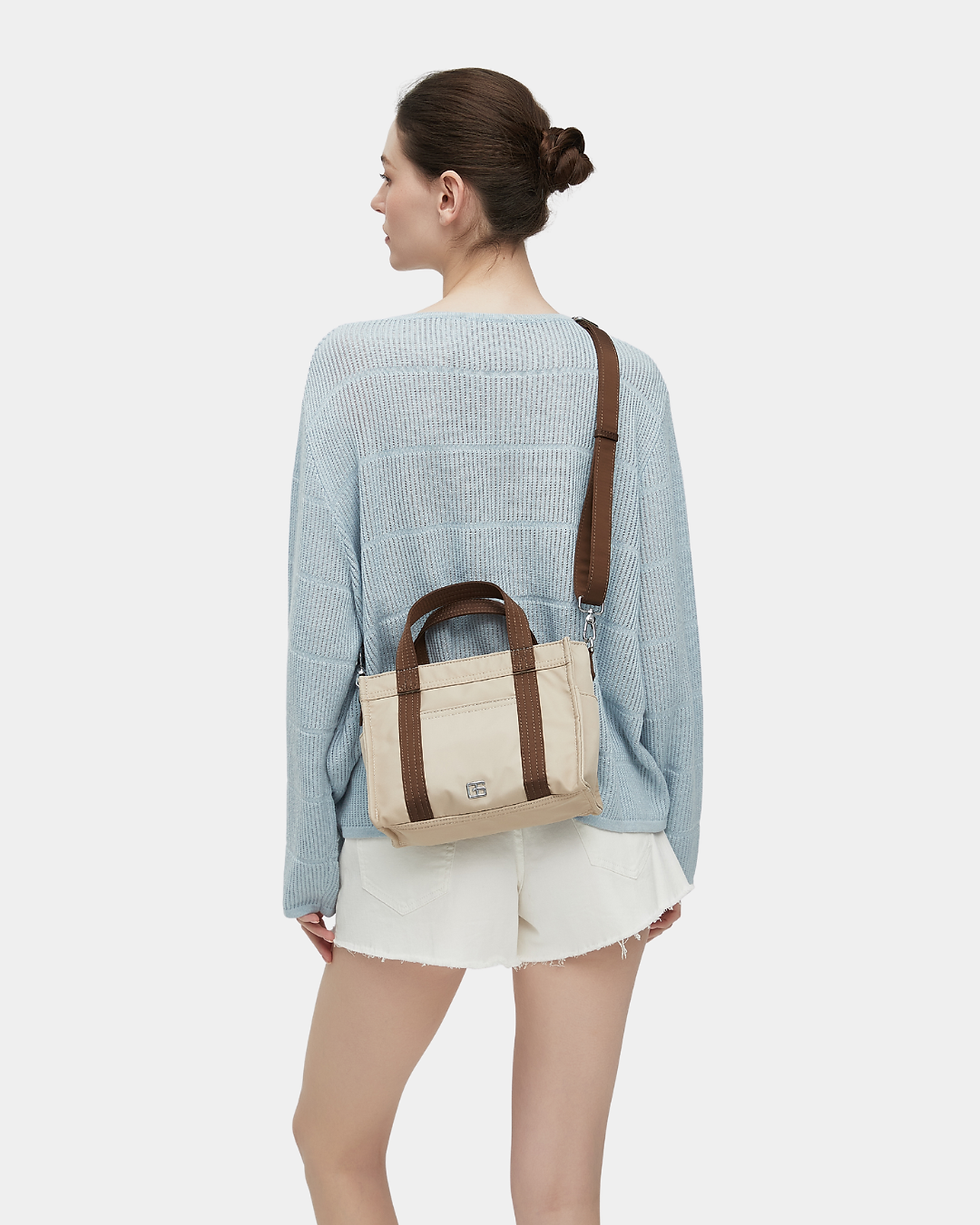 Thumbnail: Cambrie Nylon Sling Bag (Tiramisu)