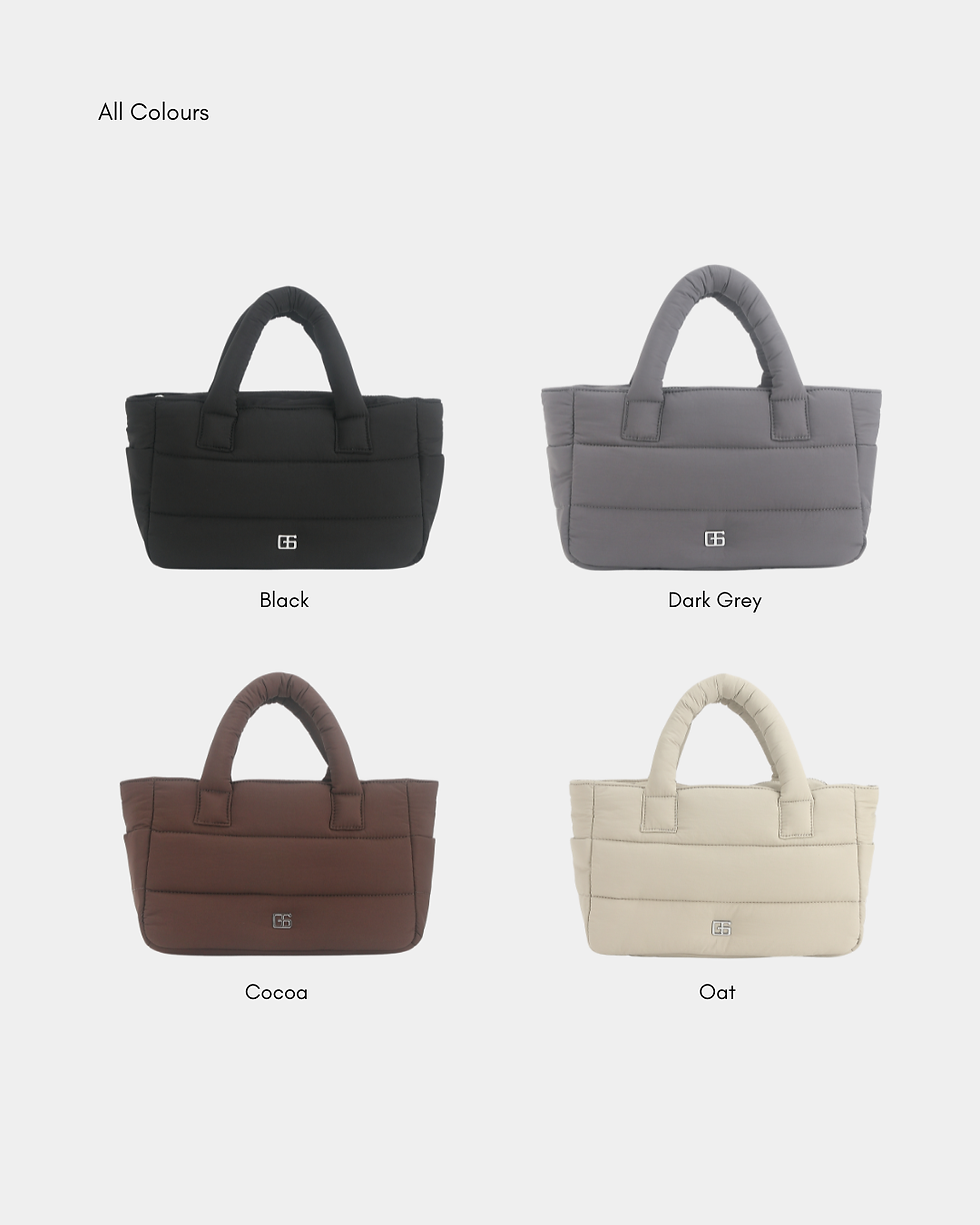 Thumbnail: Novella Puffer Sling Bag (Black)
