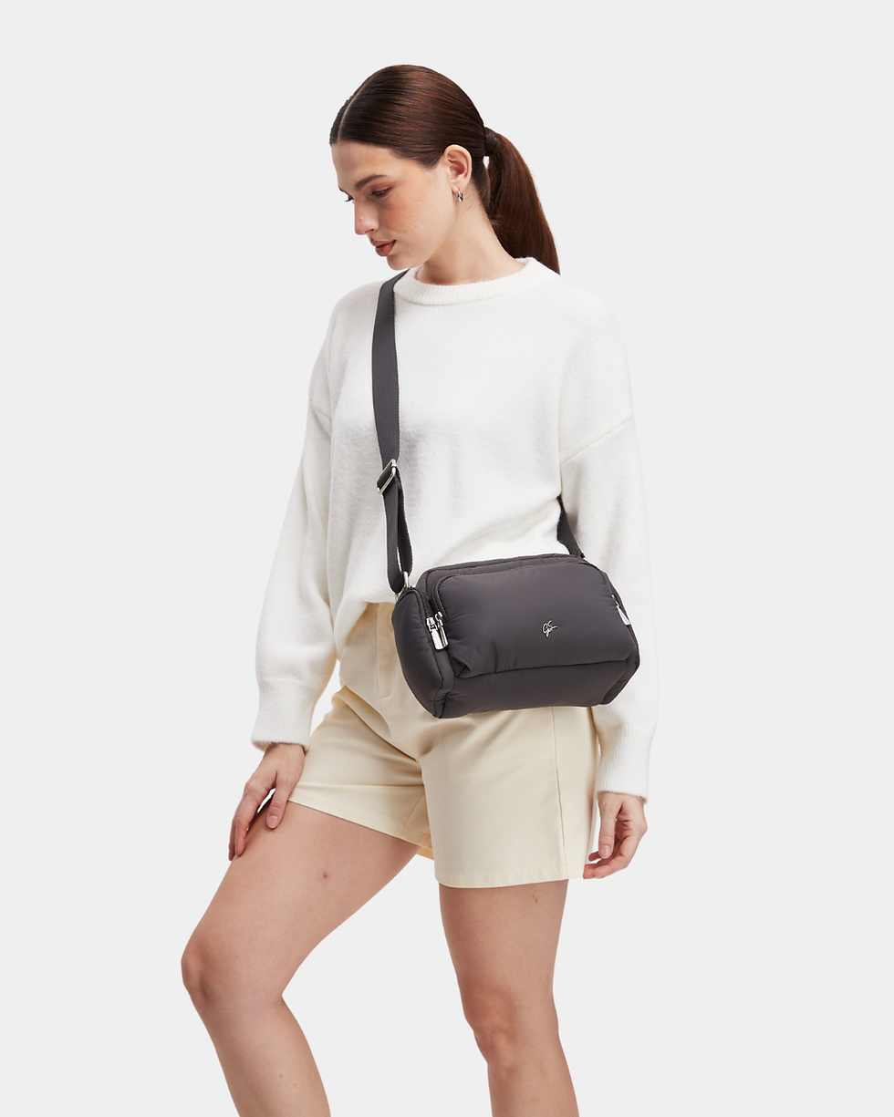 Thumbnail: Elda Nylon Puffer Sling Bag