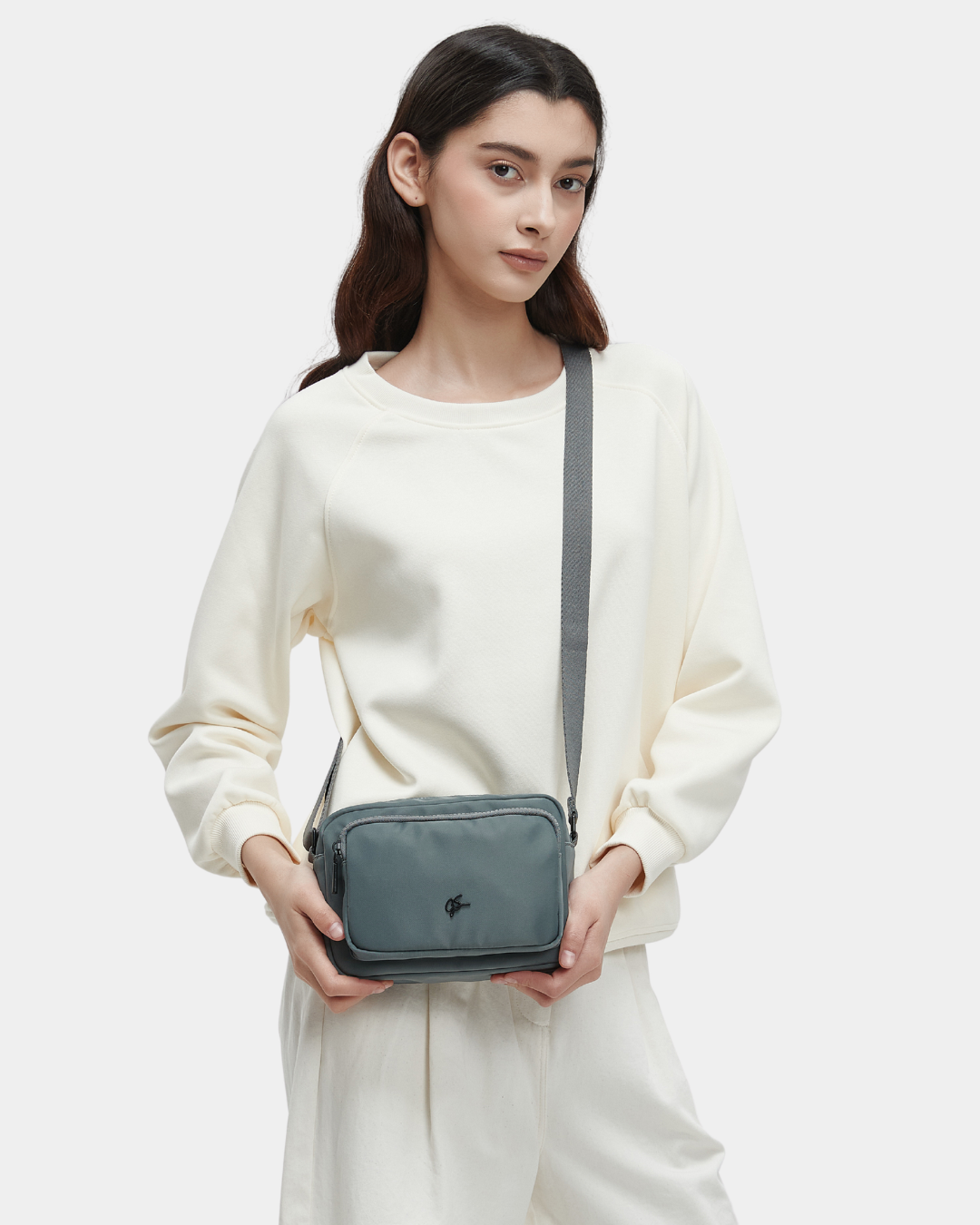 Lior Nylon Sling Bag (Grey)