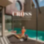 girl in orange swimming suit in pool villa at cross river kwai